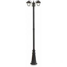 V-tac - Lampadaire led avec support de lampe double 2E27 Couleur Noir mat h : 228cm IP44