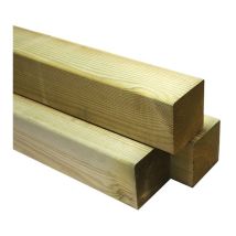 Poteau Pour Clôture En Pin Du Nord Traité Autoclave Classe 4 – Dimensions 9x9x240cm – Résistant Aux Intempéries Et Insectes – Debarge Bois