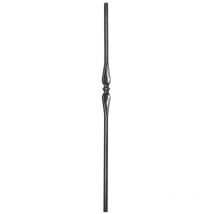 Poteau en fer forgé de ø25mm avec un motif Deco Fer Forge