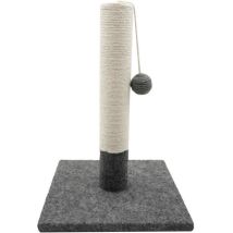 Poteau Griffoir - Tyrol - 404113 - Simple - Gris Et Blanc - 42cm
