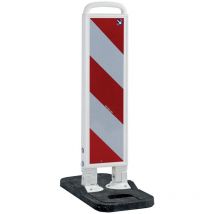 Poteau pliant blanc 750mm Pied noir RA2B r l