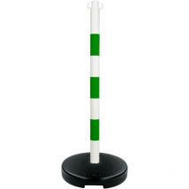 Poteau pvc Vert/Blanc sur socle à lester 9kg - 2001762