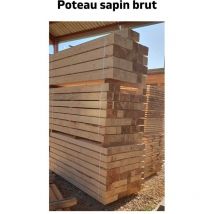 Poteau Sapin Rabote Longueur 240 Cm / Section 7 x 7 Cm
