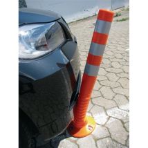Poteau De Blocage Pu Blanc/rouge Ø 80 Mm - 12232uv
