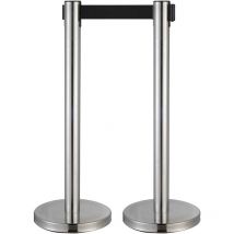 Mob Event Pro - Poteaux de guidage enrouleur chromé