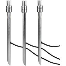 Garden Zone - Kit De Démarrage Ambleside Comprenant 3 Lampes D'Ambiance 12 V Et 3 Piquets, Ip54