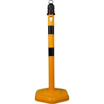 Potelet De Blocage Ppc Jaune/noir D. 63 Mm À Poser Avec Œillet