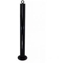 Ultra Secure - Potelet fixe à boulonner 900F-76-B noir avec oeillet