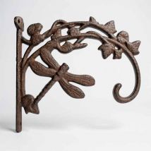 Potence murale libellule en fonte 20x4x17cm