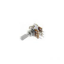 Potenciometro 500K doble Lineal Eje Corto De Metal 6mm