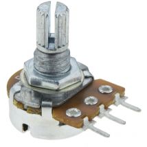 Potentiomètre logarithmique 10k arbre métallique court R16148-1a-2-a10k