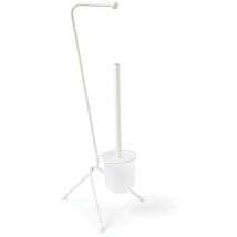 Gelco Design - serviteur wc brosse et dérouleur brosse et dérouleur tiny bl