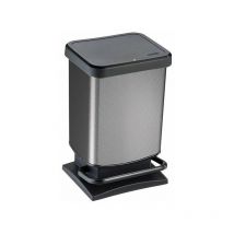 Poubelle 20 litres decor carbone paso ref 7540008 - sundis