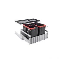 Poubelle tri sélectif - Poubelle encastrable 300-60 Trio 121.0150.146 - Franke