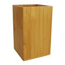 Poubelle salle de bain 3L en bambou marron