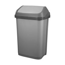 Poubelle 50 litres fourre-tout gris