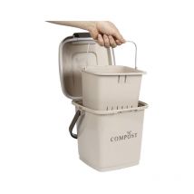 Poubelle à compost 8 Litres avec seau perforé ME0021 pour Poubelle