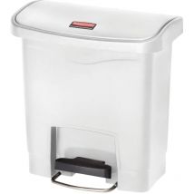 Poubelle à pédale Slim Jim 15 l Blanc Rubbermaid