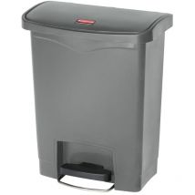 Poubelle à pédale Slim Jim 30 l Gris Rubbermaid