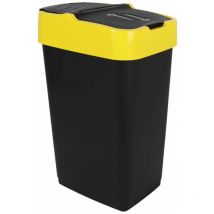 Poubelle avec couvercle basculant - 60 litres - 3 couleurs assorties