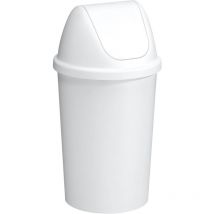 Poubelle avec couvercle Swing 45 litres Blanc