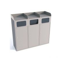 Poubelle avec dépose plateau ETNA III 3x120l