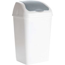 Poubelle basculante 18 litres – Poubelle à pédale – Volume : 18L, Dimensions : 280x250x710mm – TAMPEL