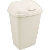 Poubelle Blanche en Plastique, 50L ( Prix pour 1 )