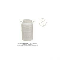 Poubelle de 30 litres a large ouverture avec bouchon sans bague et robinet