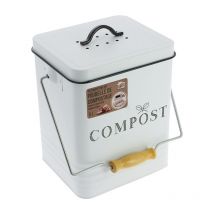 Poubelle de compostage en métal 5 Litres KA4368 pour Poubelle