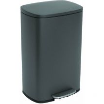 Poubelle de cuisine à pédale admiral Gris Acier inoxydable 50 l