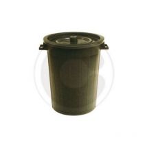 Poubelle de jardin en plastique antichoc sans couvercle 75 lt 44x63 cm
