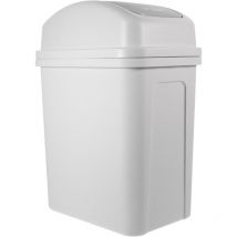 Poubelle de salle de bain avec couvercle pivotant Poubelle de salle de bain Poubelle pour cuisine en plastique