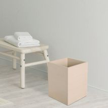 Poubelle de salle de bain en bois Corbeille 7 l Wenge