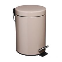 Poubelle de Salle de Bain 'Métal' 3L Taupe