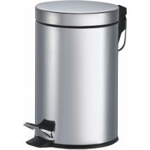 Poubelle ronde en acier avec pédale lt. 5