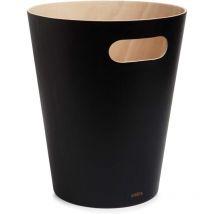 Einemgeld - Poubelle en bois naturel pur noir