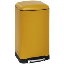 Poubelle En Métal Ariane 30 l Jaune Five