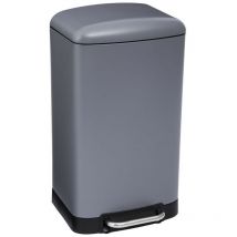 Poubelle à pédale métal 30l ariane gris anthracite - 5five