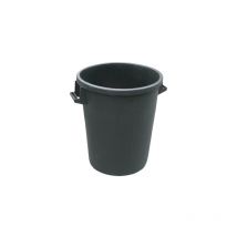 Poubelle en pvc de 50 litres cm 41x49 h empilable sans couvercle couleur noire pour usage agricole
