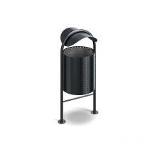 Poubelle extérieur avec toit béryl 60l - Fixation: à fixer dans le béton