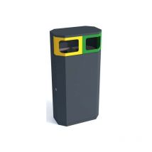 Poubelle extérieur pour tri sélectif solaris ii 15l