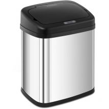 Fromm&starck - Poubelle Ouverture Fermeture Automatique Ordures Capteur Inox Carrée Cuisine 20L