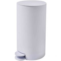 Poubelle à pédale salle de bain 3L blanc
