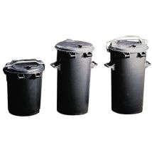 Poubelle d'extérieur – 110 Litres – HDPE – Résistante aux alcalis et acides – Conique – Anthracite