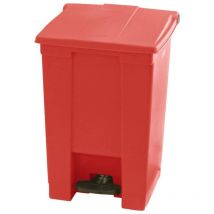 Poubelle à pédale classique 45,4 l Rouge Rubbermaid