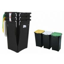 Bac de recyclage tontarelli ton854 44 l (3 pcs.)