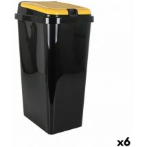 Tontarelli - Bac de recyclage jaune 45 l (6 pièces)