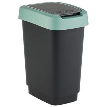 Poubelle Rotho Twist 10L Vert Gui/Anthracite