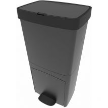 Kitchen Move - Poubelle tri sélectif picea Gris Plastique 70L
